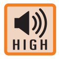 High sound level