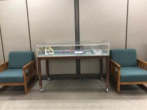 Learning Commons flat exhibit case
